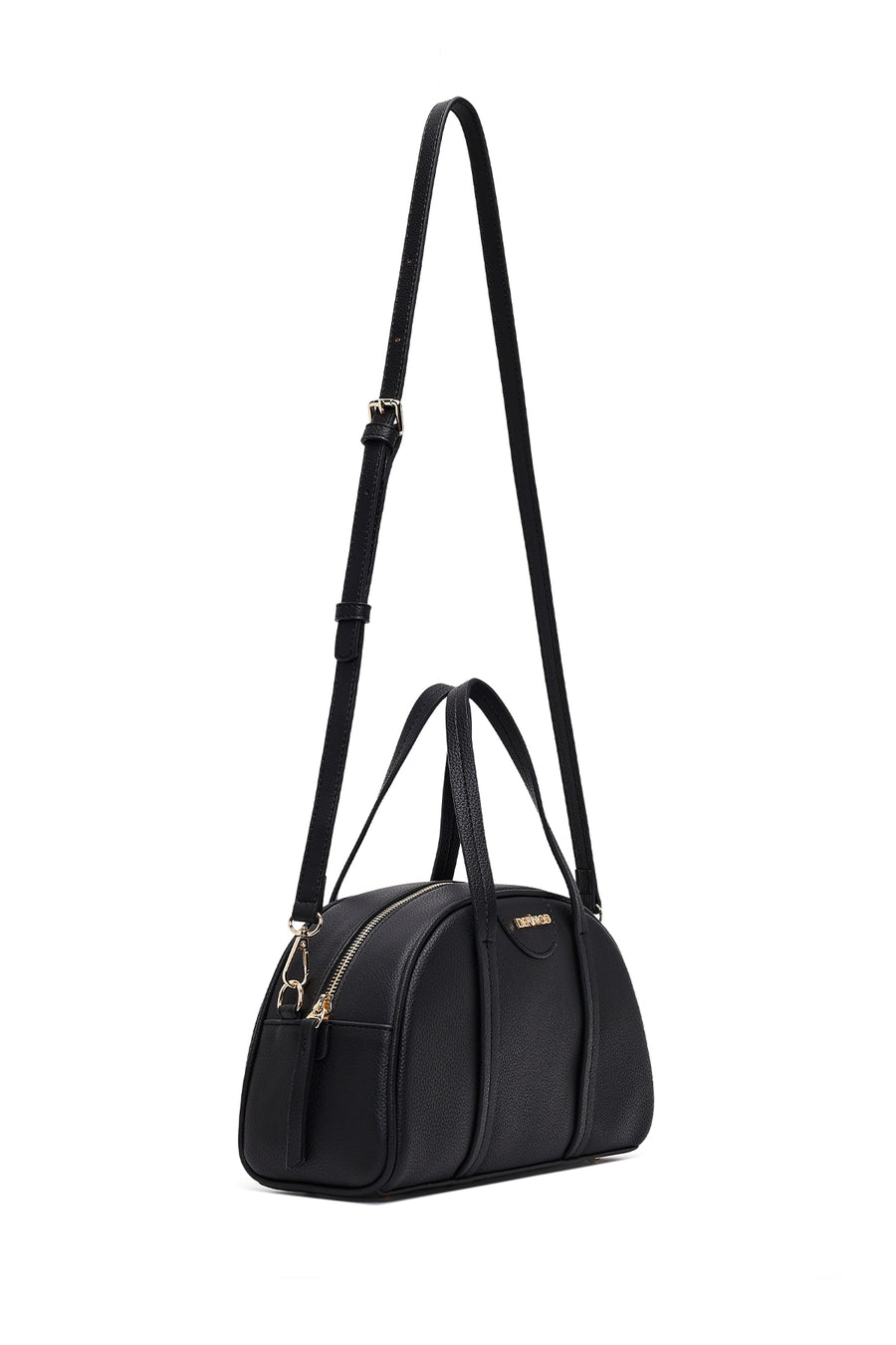 Women's Black Long Strap Classic Handbag