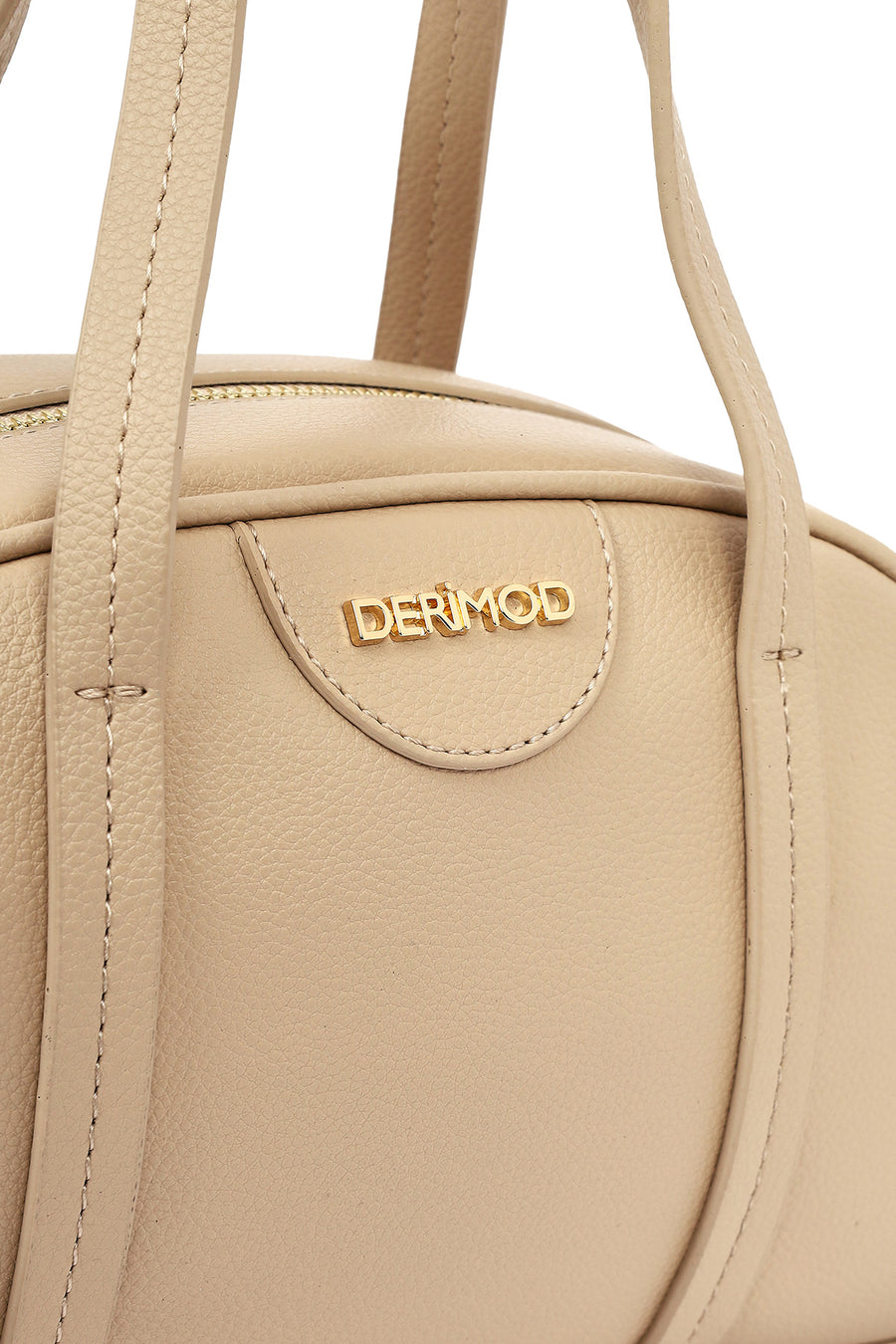 Women's Beige Long Strap Classic Handbag
