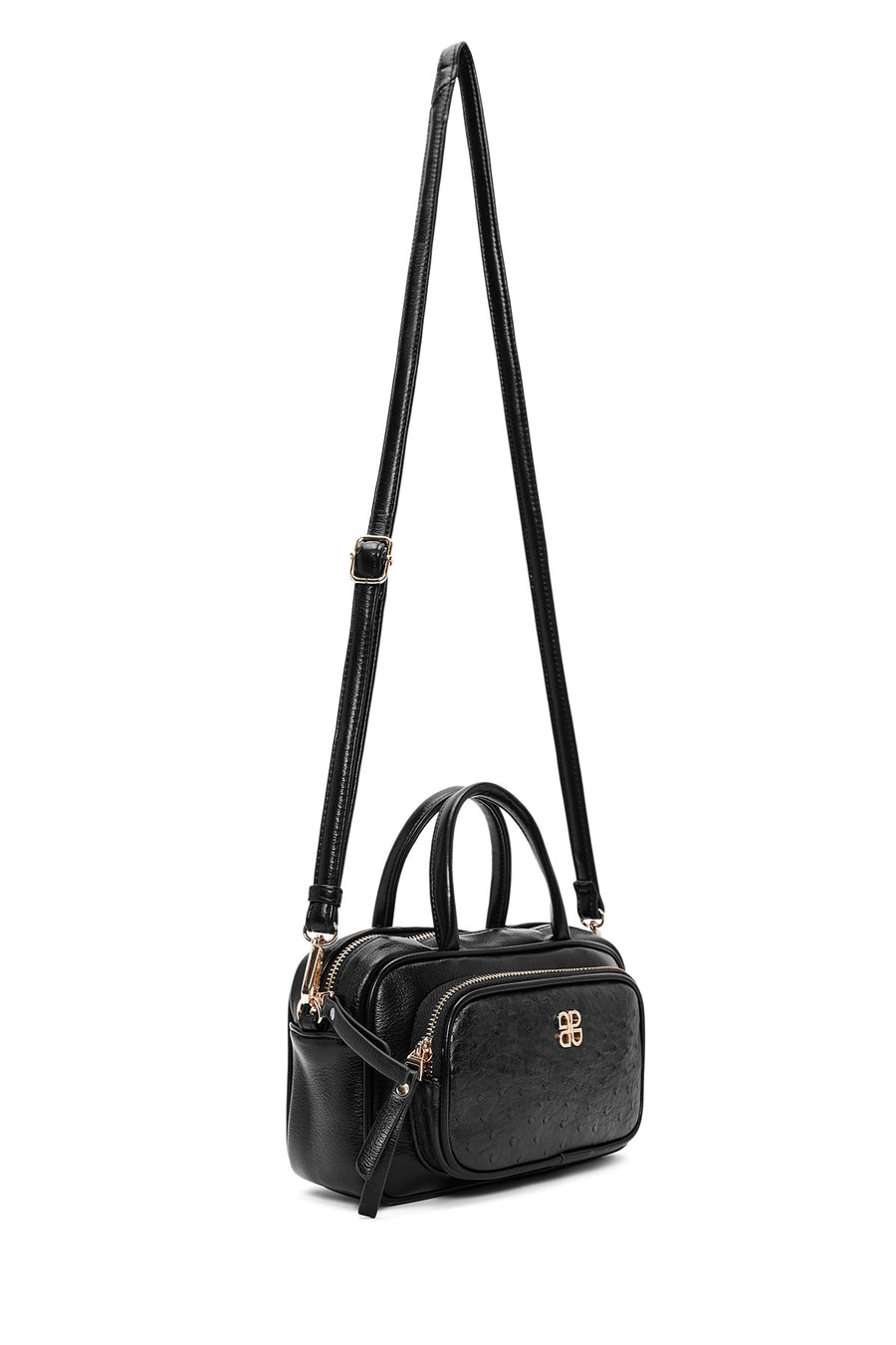 Women's Black Long Strap Shoulder Bag