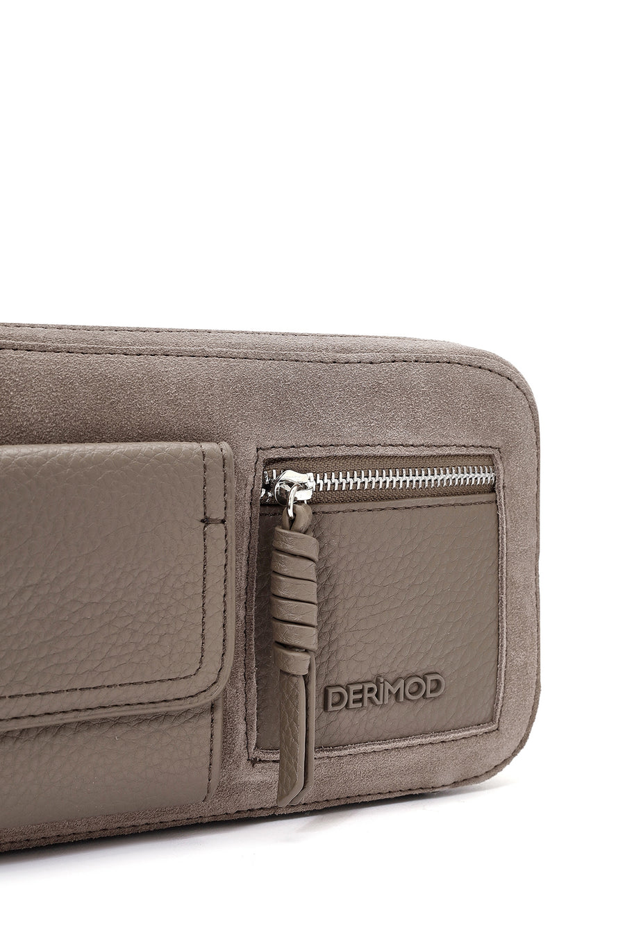 Women's Taupe Long Strap Crossbody Bag