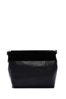 Women's Black Long Strapped Printed Crossbody Bag | Derimod
