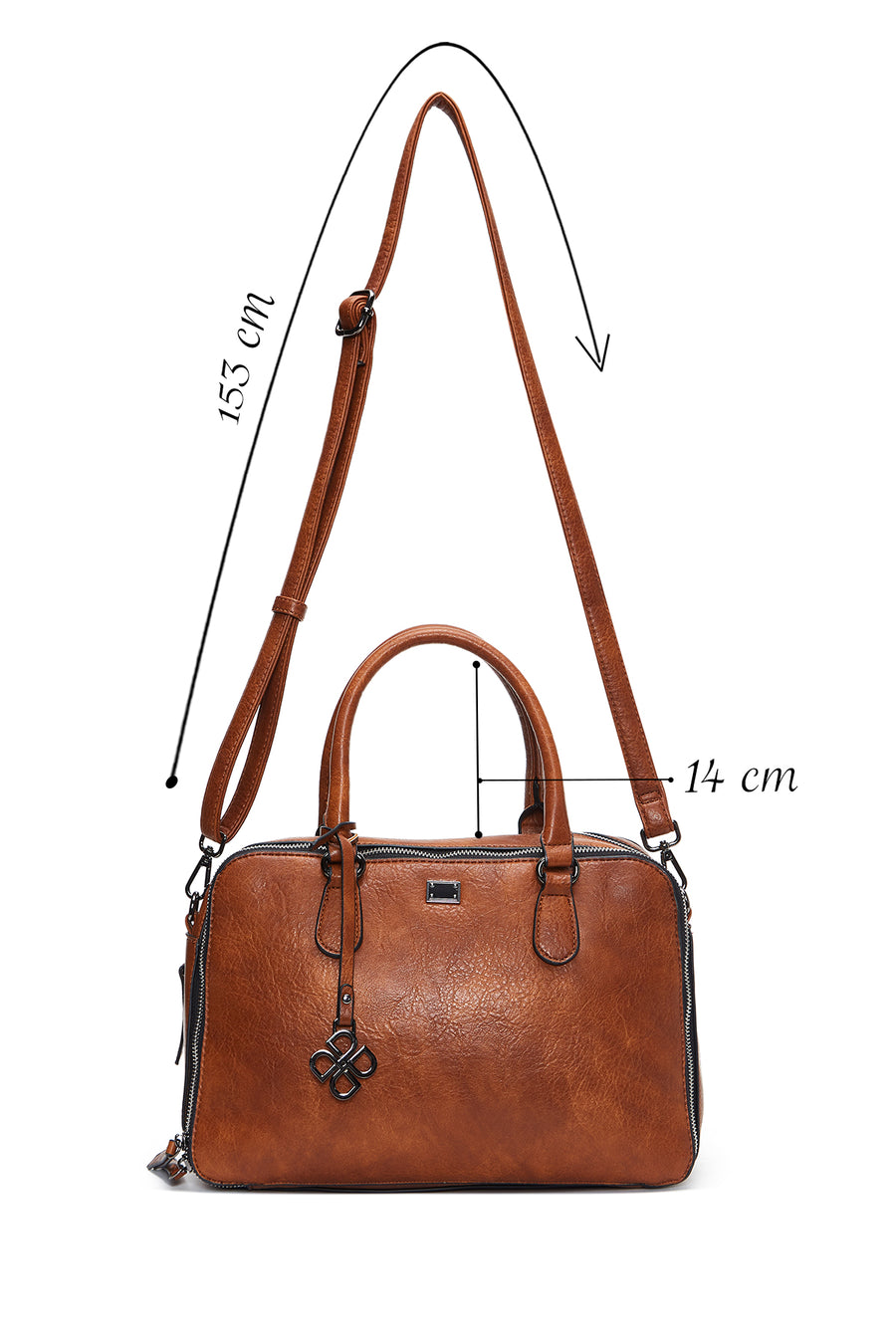 Women's Brown Long Strap Shoulder Bag