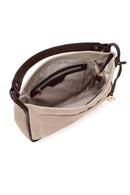 Women's Gray Long Strap Suede Shoulder Bag | Derimod
