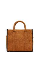 Women's Tan Long Strap Plush Sleeve Bag | Derimod