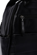 Women's Black Backpack with Accessories | Derimod