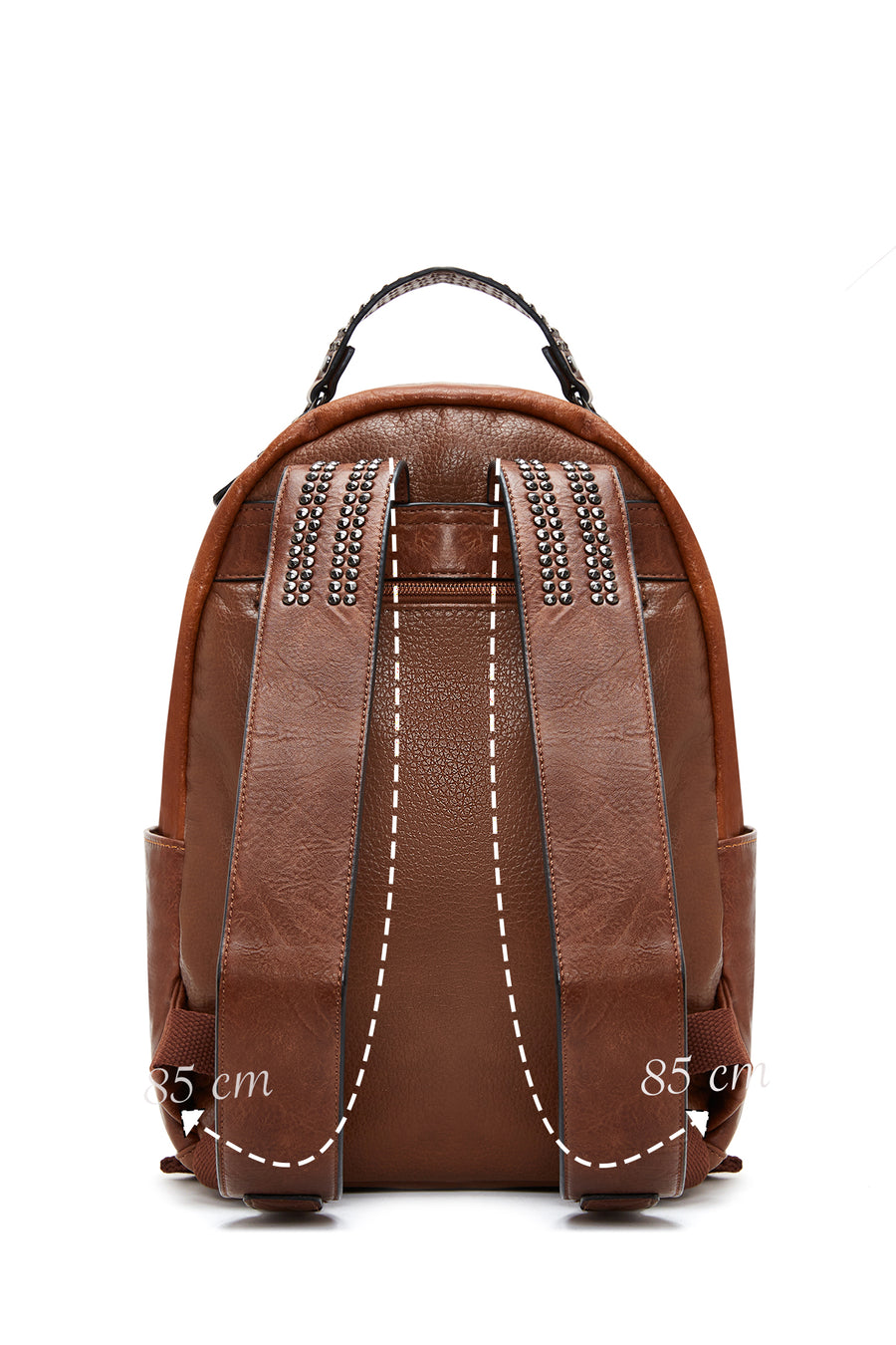 Women's Tan Metal Detailed Backpack