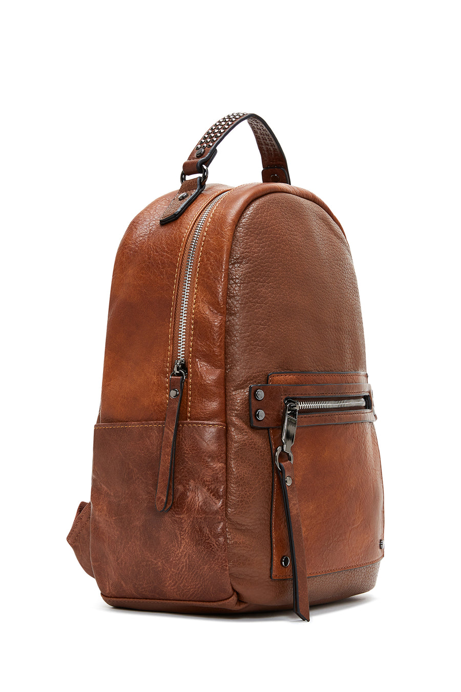 Women's Tan Metal Detailed Backpack