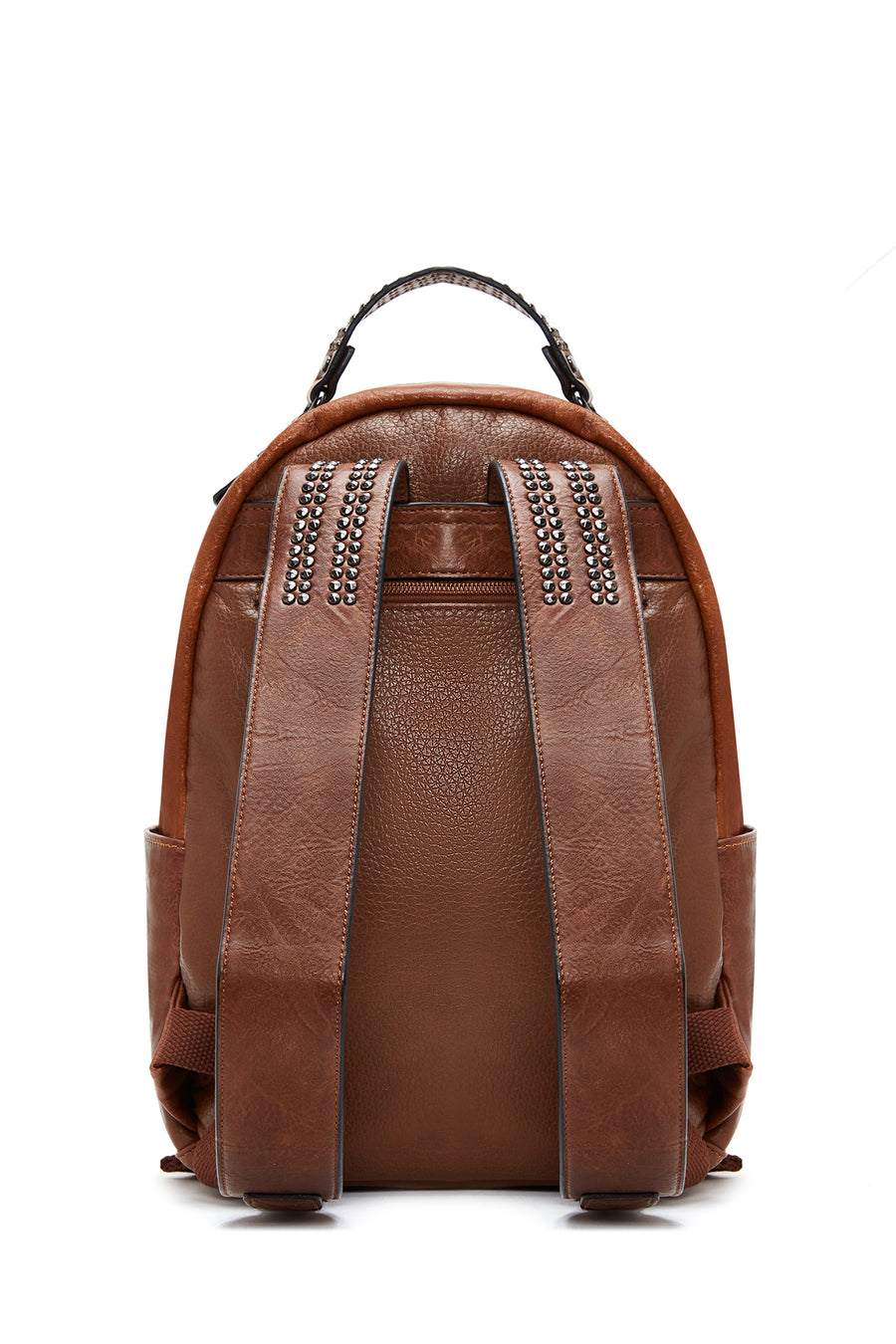 Women's Tan Metal Detailed Backpack