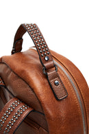 Women's Tan Metal Detailed Backpack | Derimod