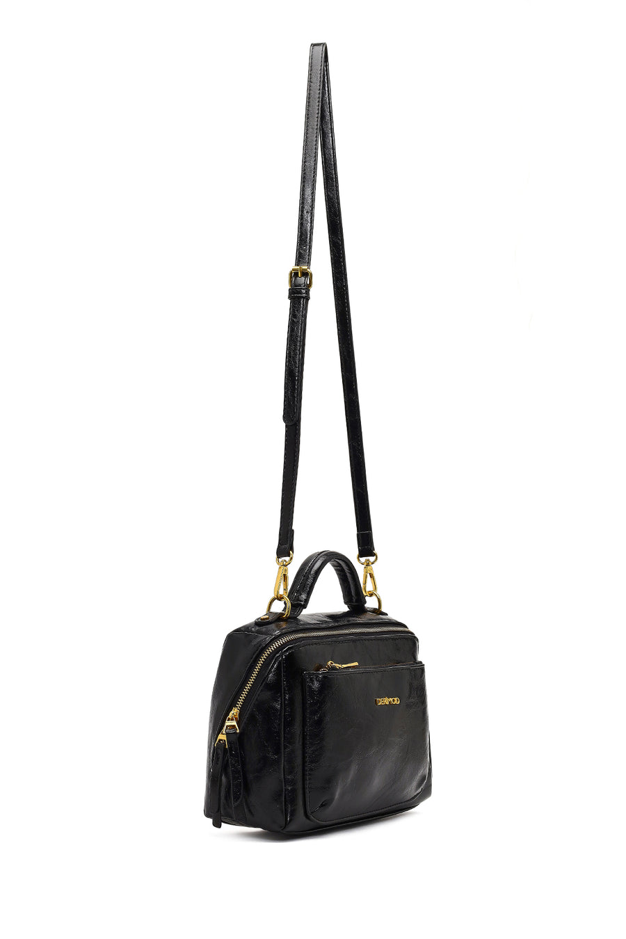 Women's Black Long Strap Crossbody Bag