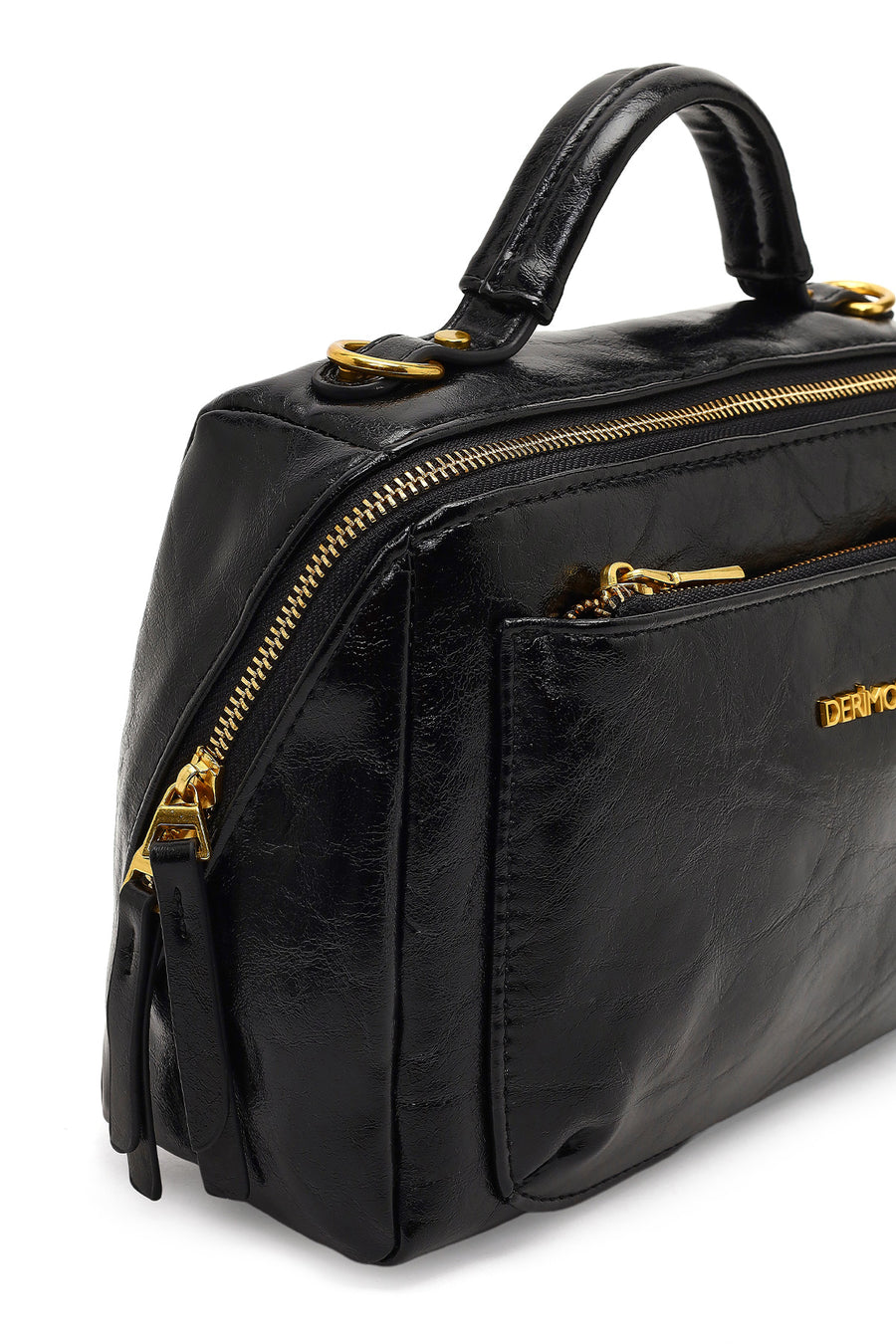 Women's Black Long Strap Crossbody Bag