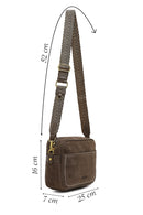Women's Mink Long Strap Suede Leather Crossbody Bag | Derimod
