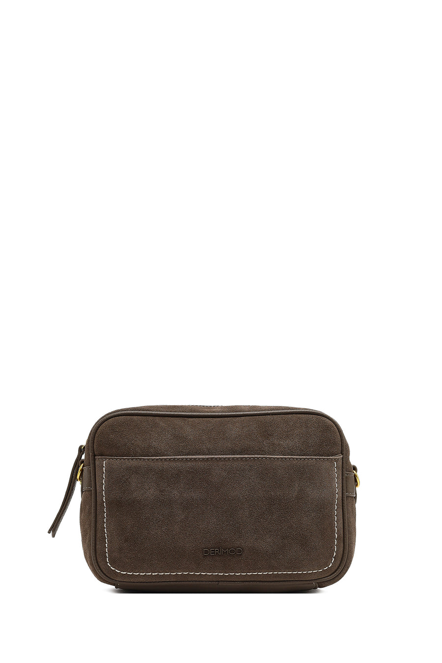 Women's Mink Long Strap Suede Leather Crossbody Bag