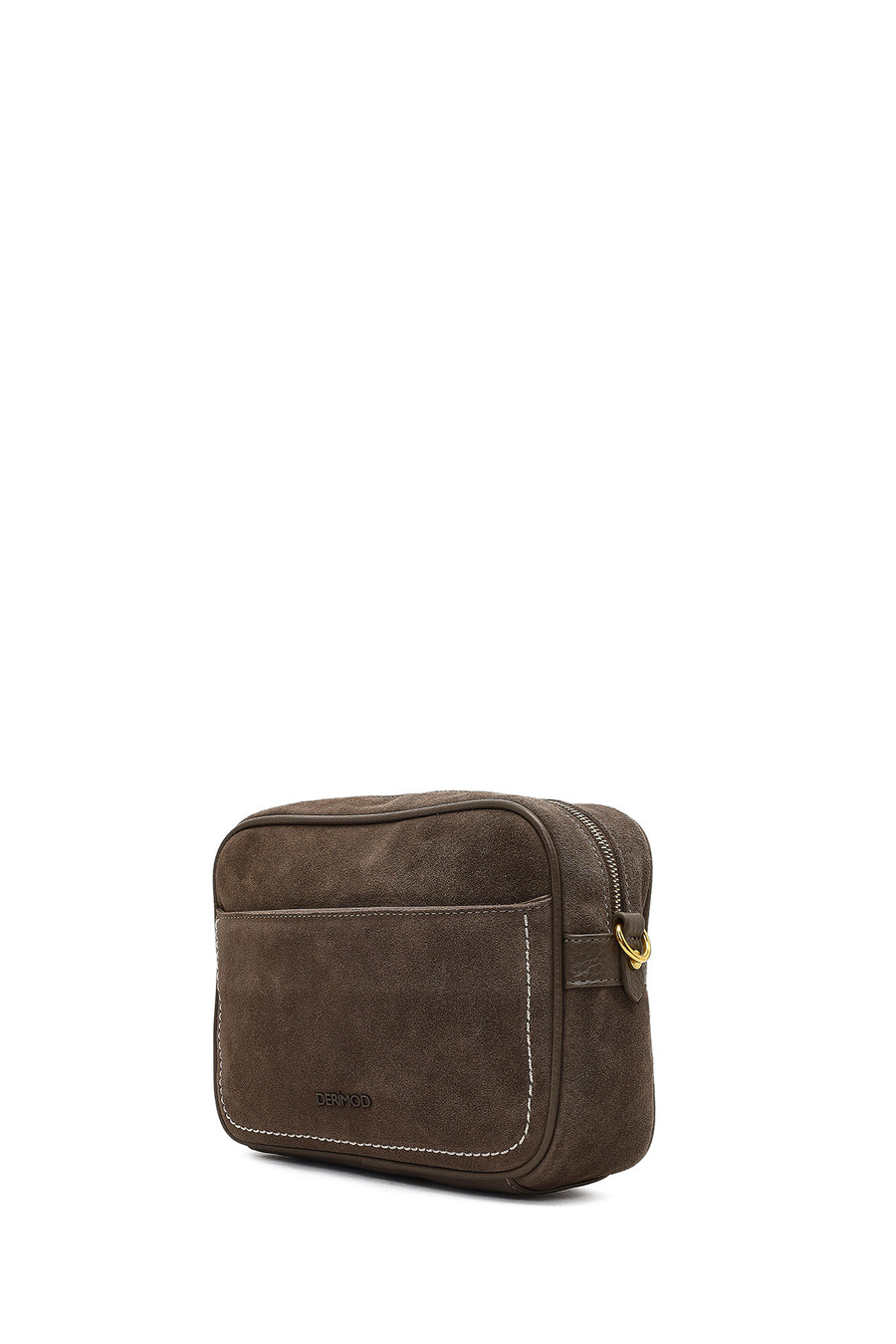 Women's Mink Long Strap Suede Leather Crossbody Bag