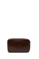Women's Brown Long Strap Patterned Crossbody Bag | Derimod