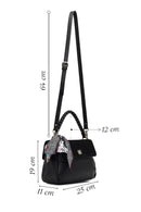 Women's Black Long Strap Suede Shoulder Bag | Derimod