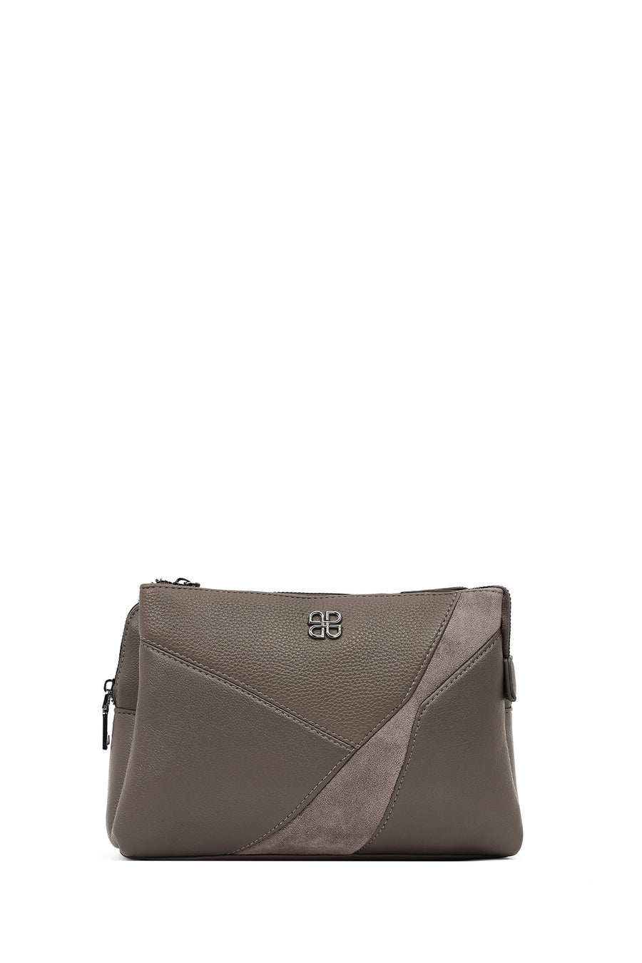 Women's Gray Long Strap Crossbody Bag