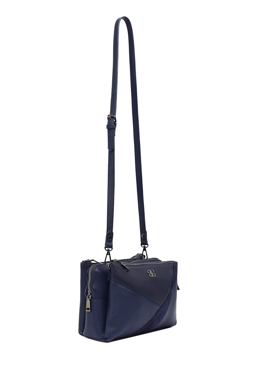 Women's Navy Blue Long Strap Crossbody Bag