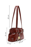 Women's Red Patent Leather Shoulder Bag | Derimod