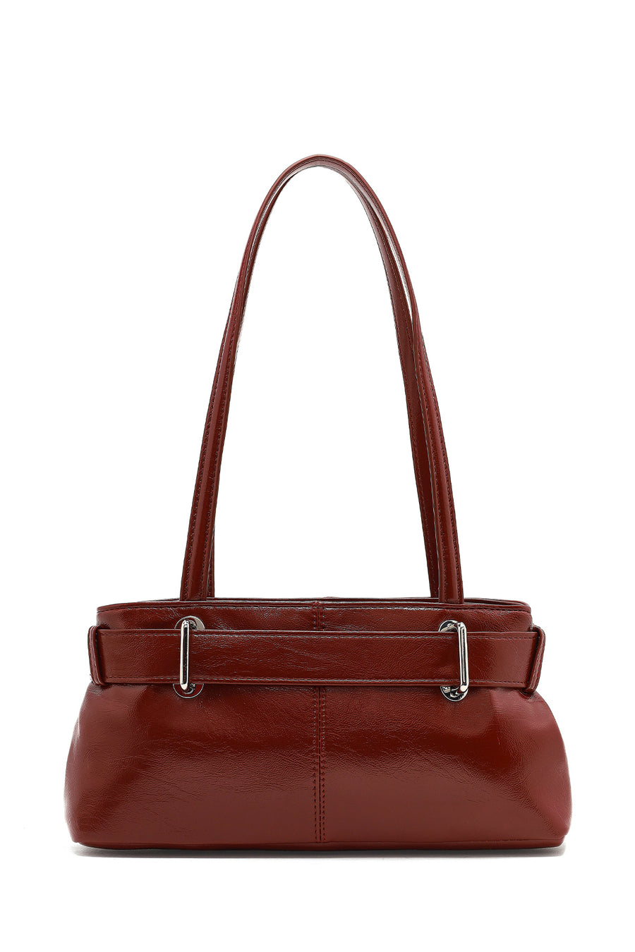 Women's Red Patent Leather Shoulder Bag