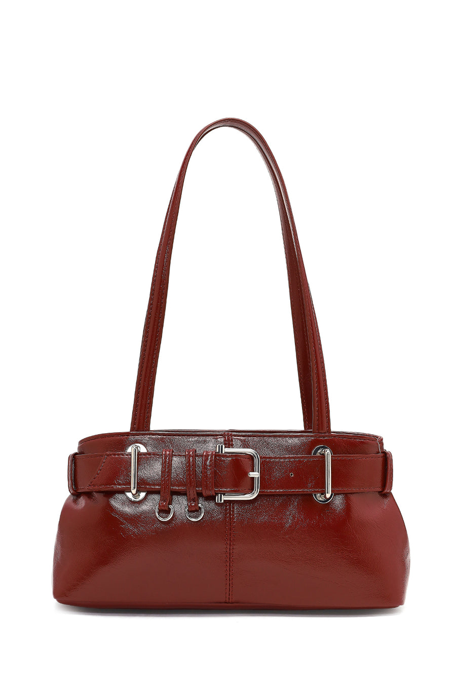 Women's Red Patent Leather Shoulder Bag