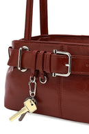 Women's Red Patent Leather Shoulder Bag | Derimod