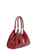 Women's Burgundy Charm Shoulder Bag | Derimod