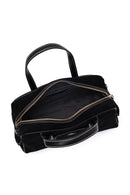 Women's Black Long Strap Suede Handbag | Derimod