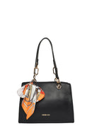 Women's Black Classic Shoulder Bag with Accessories | Derimod