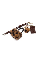 Women's Camel Charm Suede Shoulder Bag | Derimod