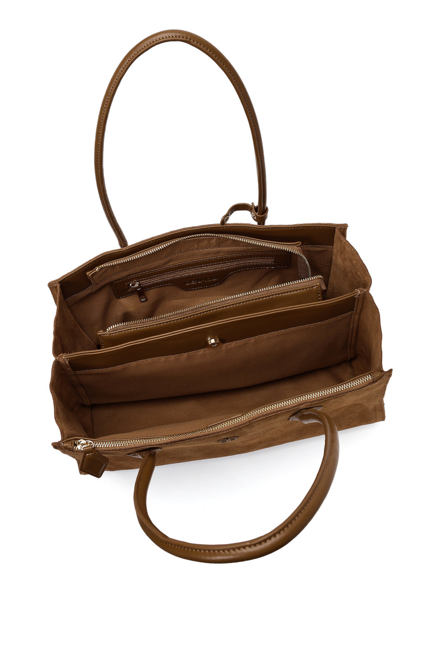 Women's Camel Charm Suede Shoulder Bag