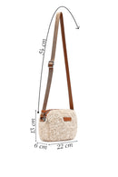 Women's Cream Long Strap Plush Crossbody Bag | Derimod