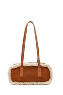 Women's Tan Suede Shoulder Bag | Derimod