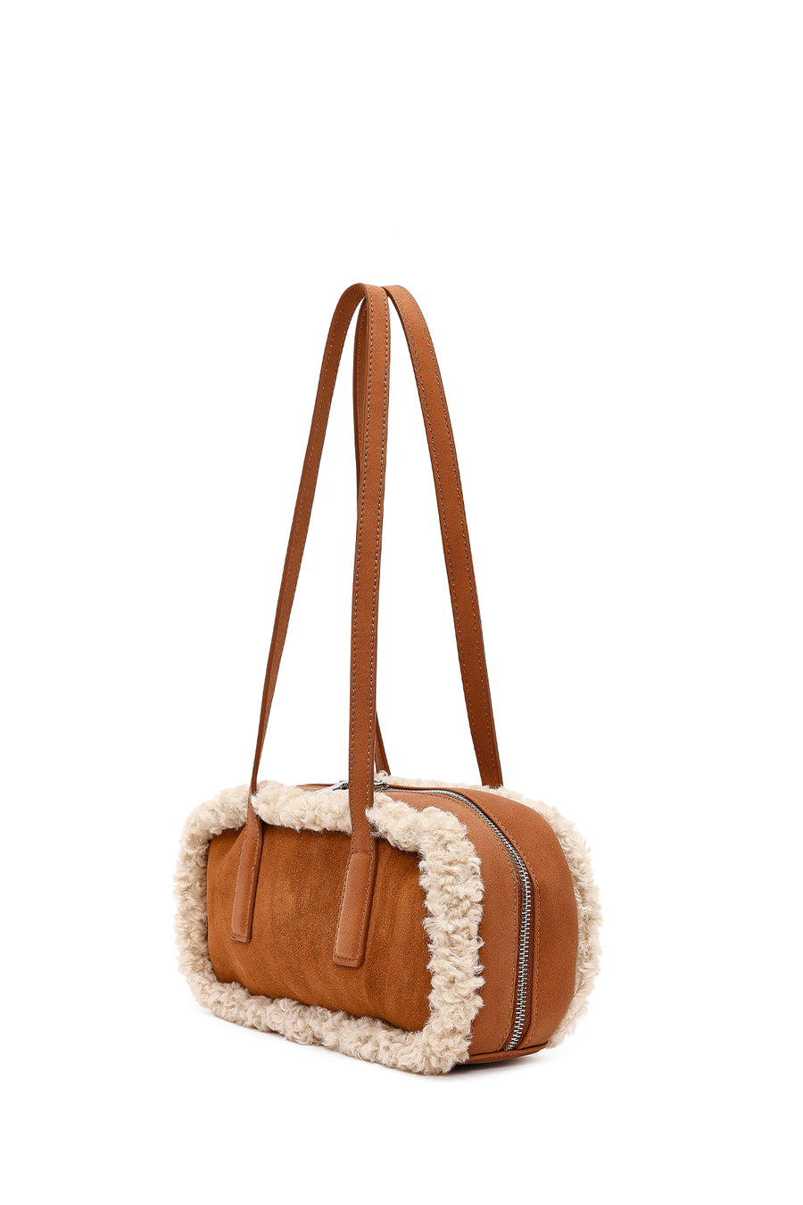 Women's Tan Suede Shoulder Bag