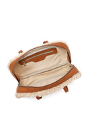 Women's Tan Suede Shoulder Bag | Derimod