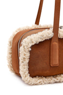 Women's Tan Suede Shoulder Bag | Derimod