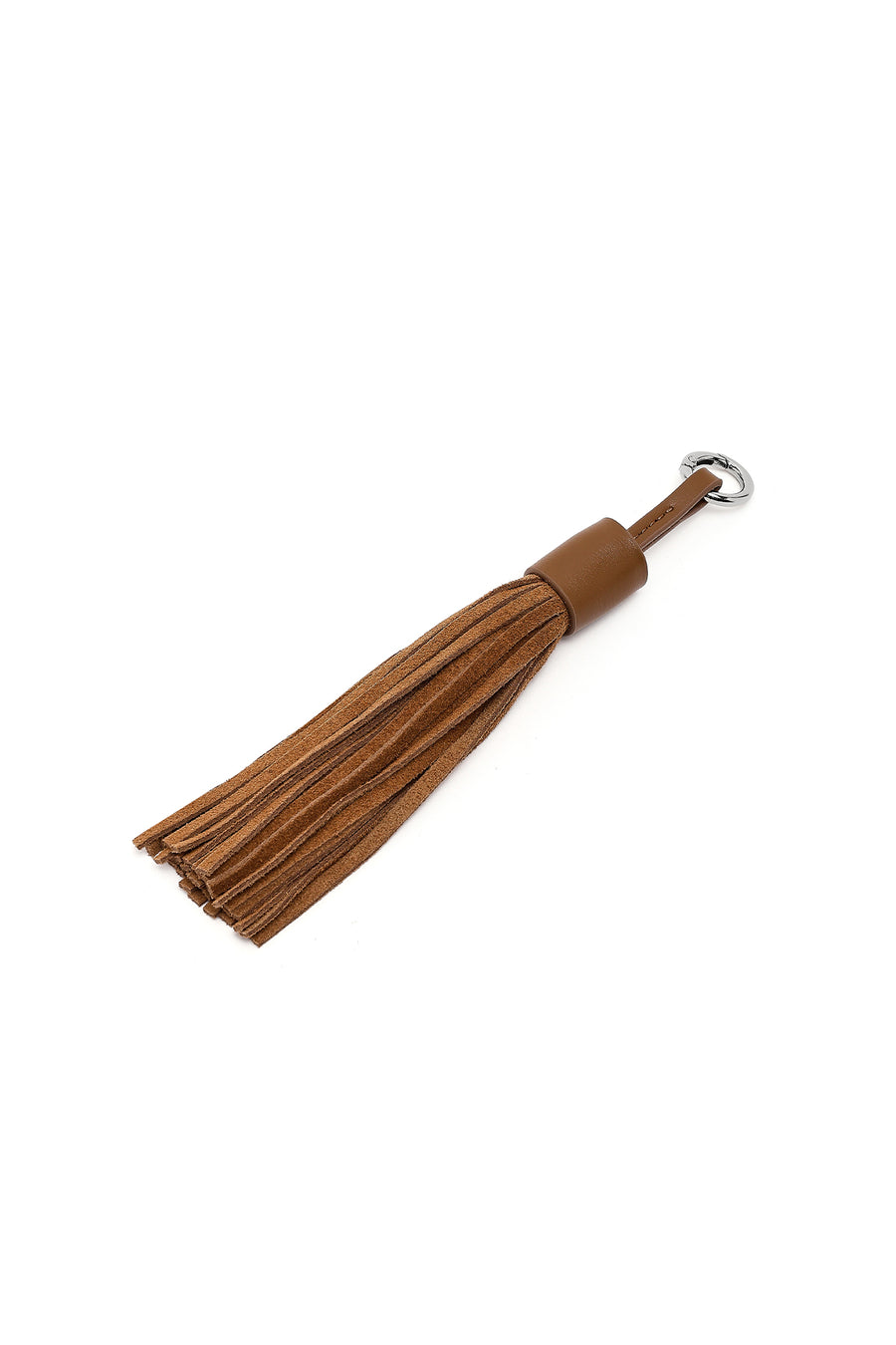 Women's Tan Long Strap Suede Shoulder Bag