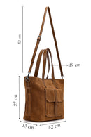 Women's Tan Long Strap Suede Shoulder Bag | Derimod