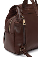 Women's Brown Tassel Suede Leather Backpack | Derimod