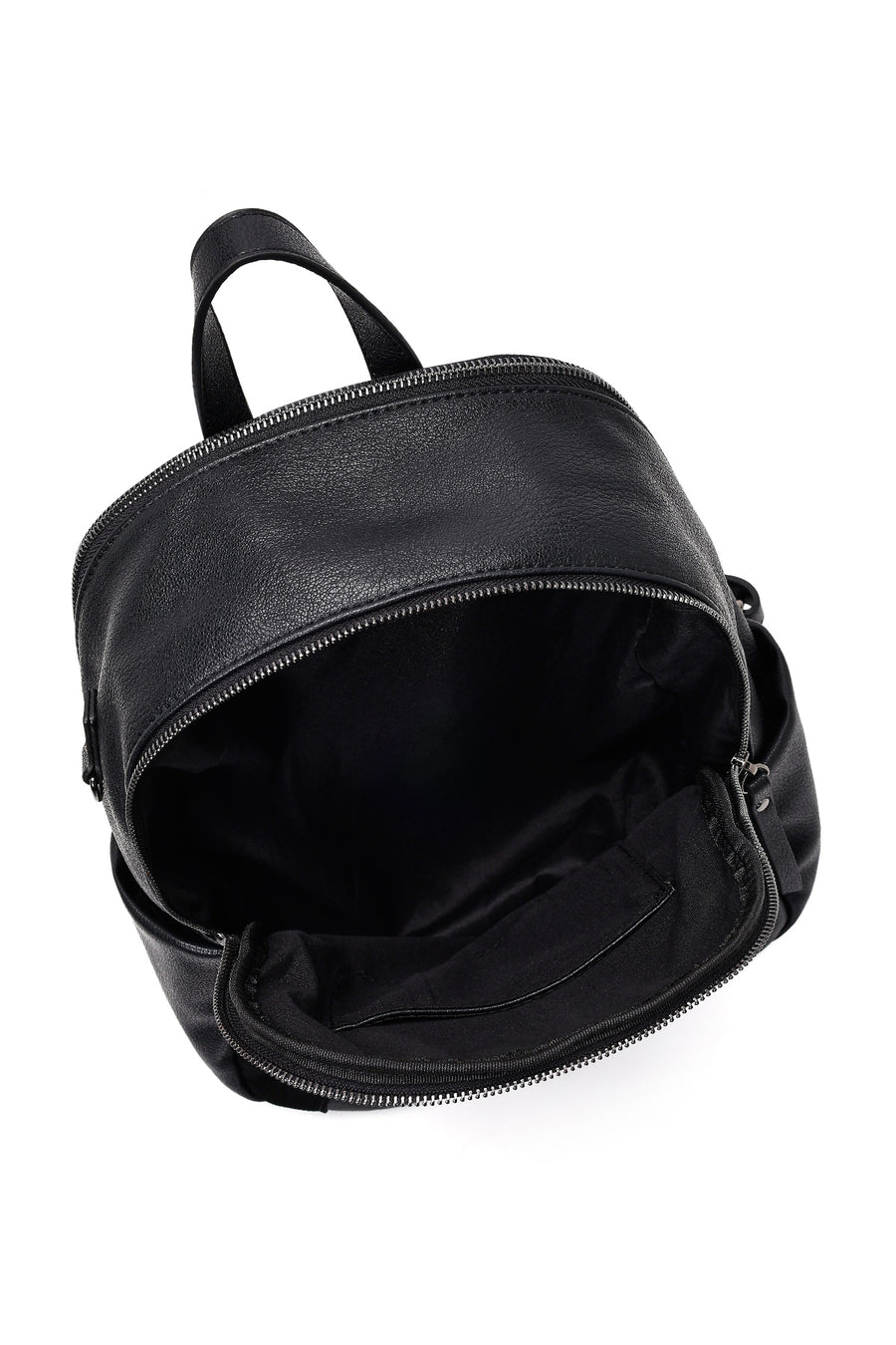 Women's Black Backpack with Accessories
