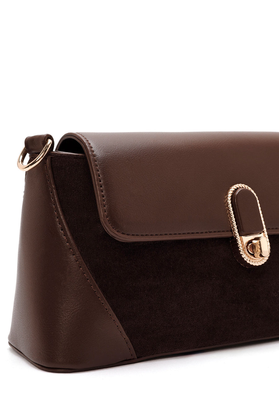 Women's Brown Long Strap Shoulder Bag