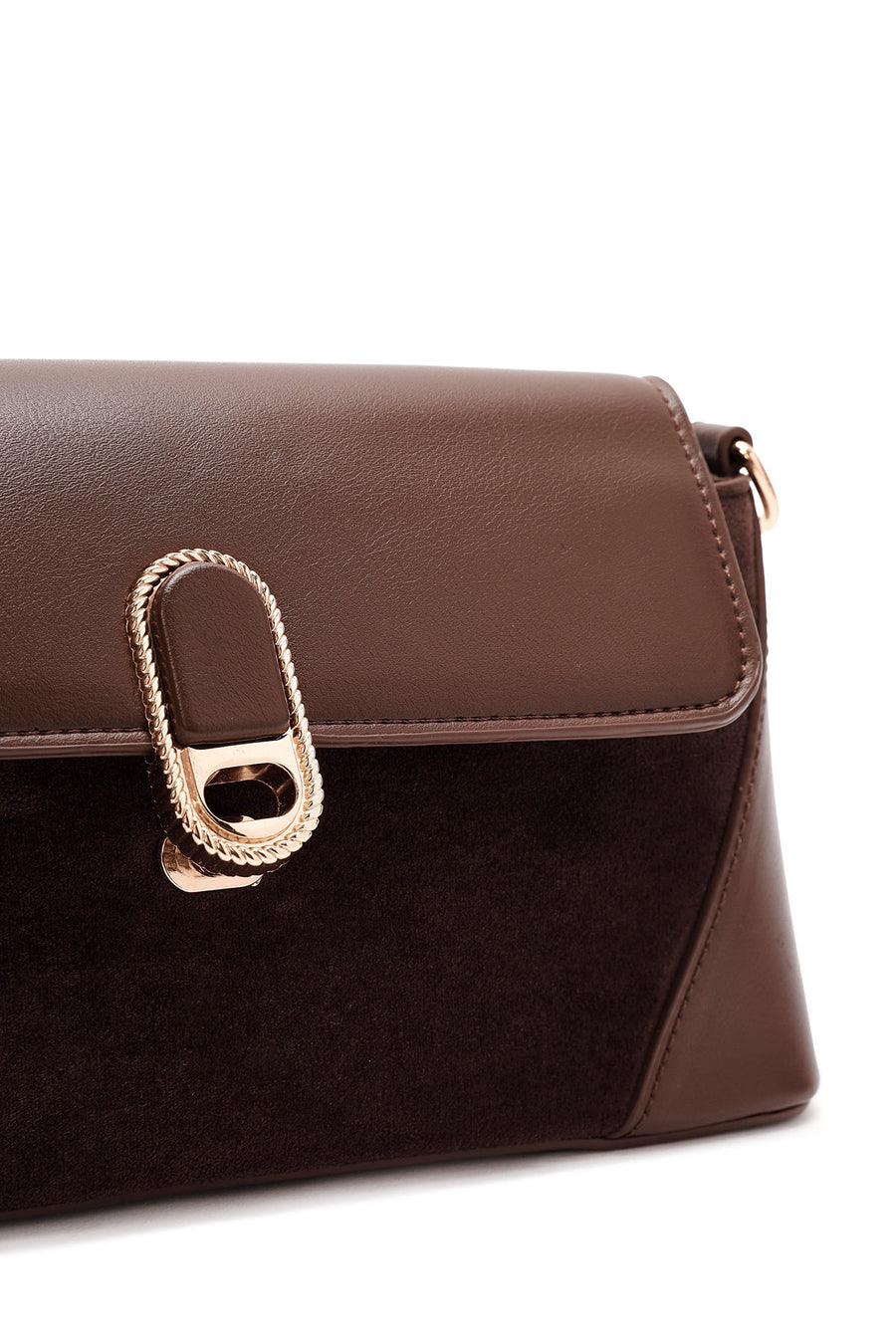 Women's Brown Long Strap Shoulder Bag