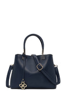 Women's Navy Blue Long Strap Accessory Detailed Shoulder Bag | Derimod
