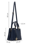 Women's Navy Blue Long Strap Accessory Detailed Shoulder Bag | Derimod