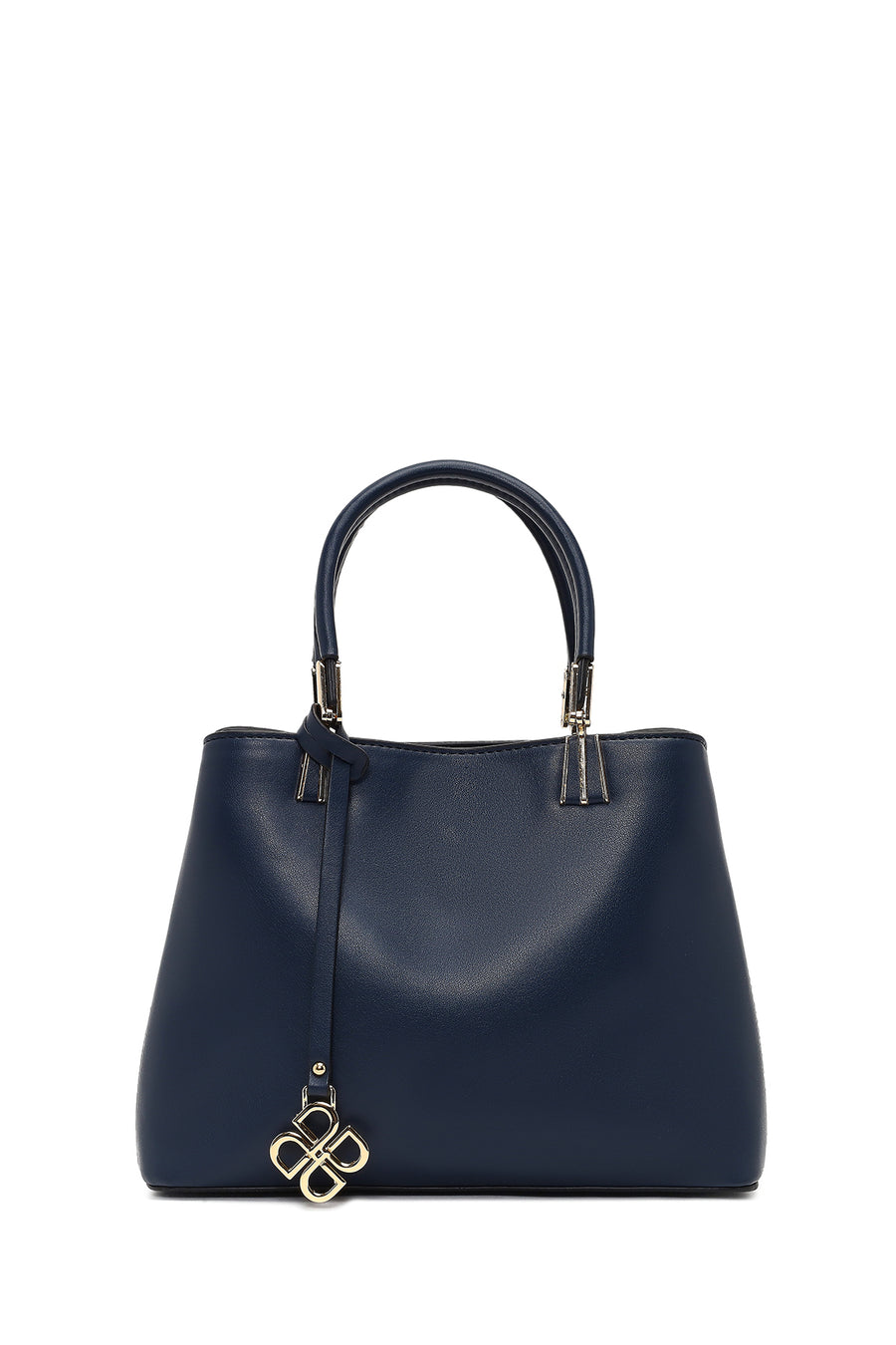 Women's Navy Blue Long Strap Accessory Detailed Shoulder Bag