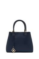Women's Navy Blue Long Strap Accessory Detailed Shoulder Bag | Derimod