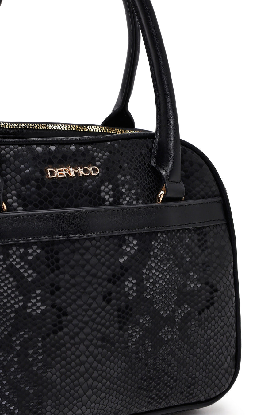 Women's Black Long Strap Printed Shoulder Bag