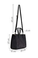 Women's Black Long Strap Printed Classic Shoulder Bag | Derimod