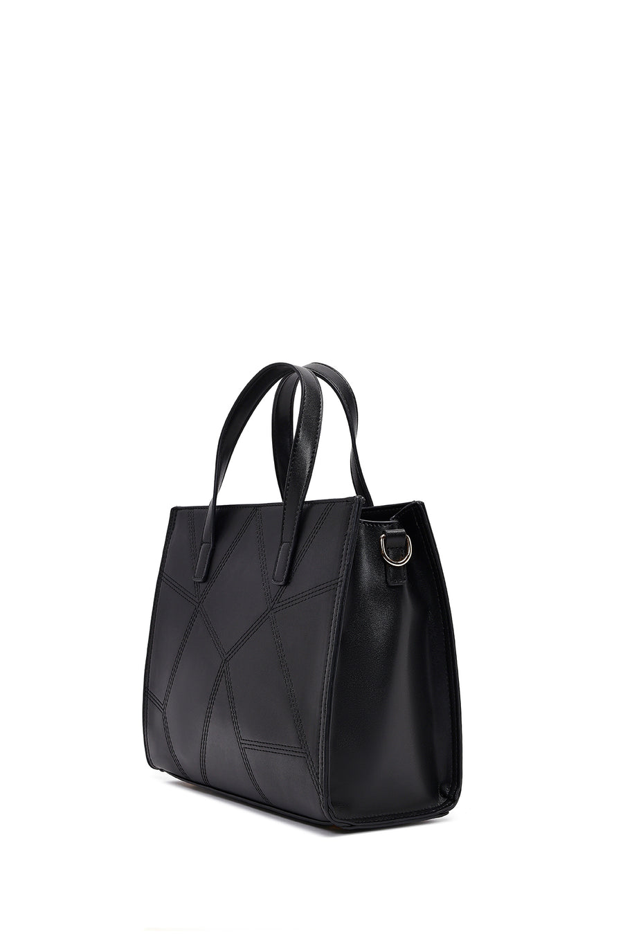 Women's Black Long Strap Printed Classic Shoulder Bag