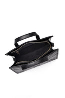 Women's Black Long Strap Printed Classic Shoulder Bag | Derimod